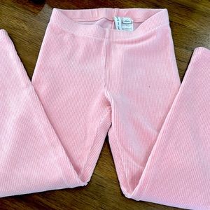 Corduroy leggings in soft pink